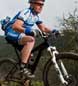 Visitor to the Pine Creek Gorge, riding a mountain bike.