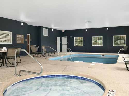 Indoor Pool at the Microtel in Mansfield PA