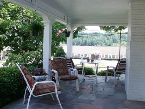 Old Wellsboro Inn porch