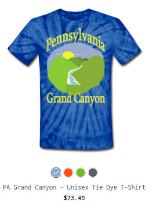 PA Grand Canyon Tees and Souvenirs