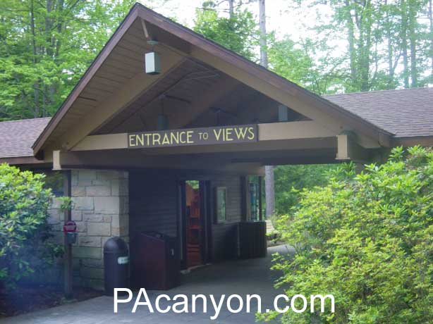 The Pennsylvania Grand Canyon entrance at Leonard Harrison State Park.